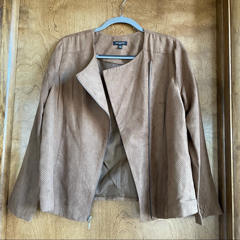 Notations Suede Jacket - image 2